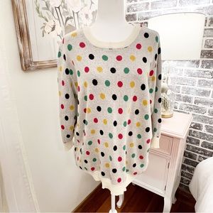 Fun Modcloth polka dot sweater